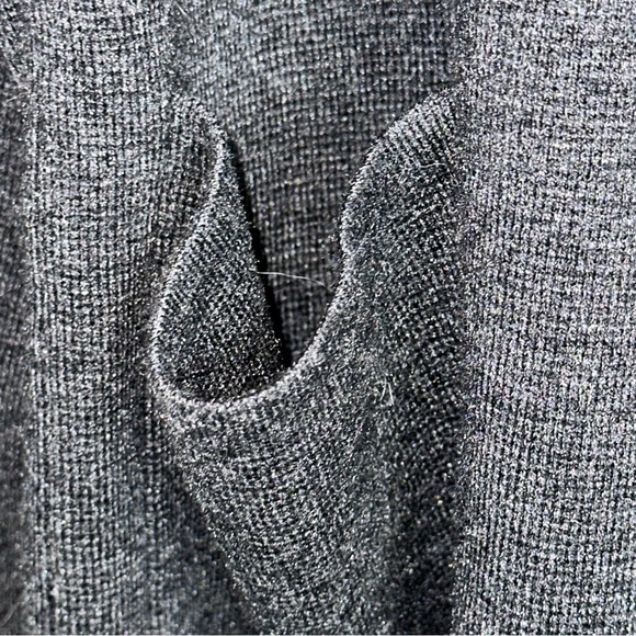 J.Crew Womens XS Juliette Merino Wool Collarless Sweater Blazer Gray Open Front - Picture 4 of 10